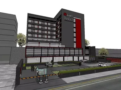 vacation spot-Resort-Fashion Leisure Hotel-0103 3D model