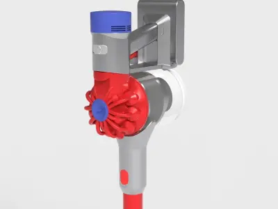 DYSON V8 CORDLESS VACUUM CLEANER Low-poly 3D model