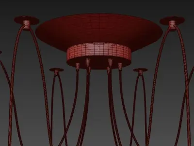 Spider Lamp DIY 3D model