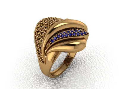 rings 30 pieces ring drawing 3d rihone drawing ring 3D print model