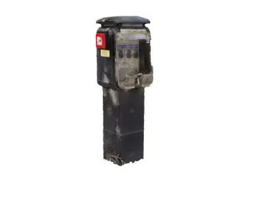 street electrical box industrial power sockets 3D model