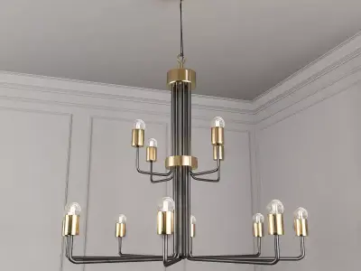 Le Marais Chandelier 12 Light 3D model