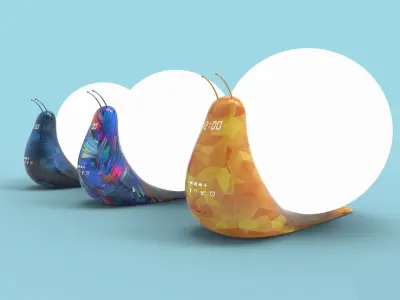 Creative snail table lamp 3D model