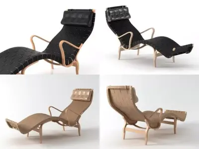 Pernilla lounge chair 3D model