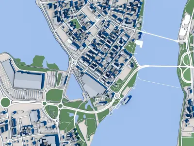 Tornio City Finland 3D model