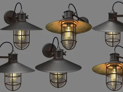 street lamp version 1  high-poly textured  3D model