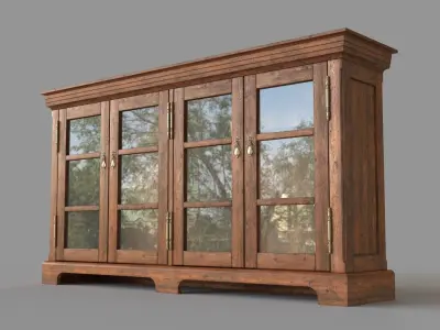 High End Library and Home Office Furniture Bookcase 3D model