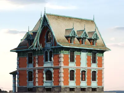 Victorian House 3D model get