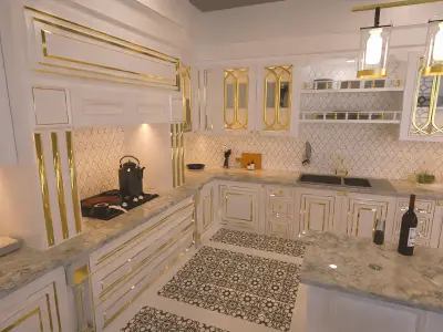 Arabic Kitchen 3D model