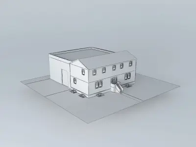 House and shop Free 3D model