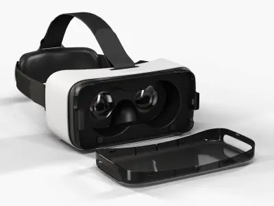 Alcatel VR Goggles Low-poly 3D model