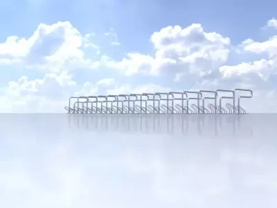 Bicycle Lean-to Parker Version 3 Low-poly 3D model