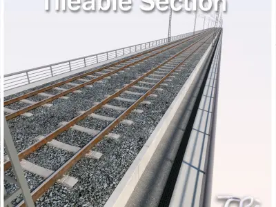 RAILWAY BRIDGE 3D model