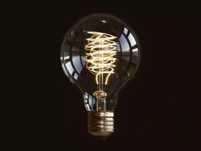 Light bulb 3D model