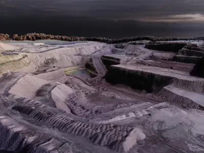 Biohazard Wasteland Multipurpose 3D Terrain Model 3D model