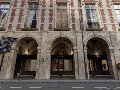 Paris Royal Place des Vosges Non Commercial License 3D model