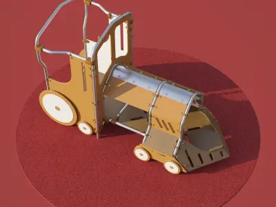 kids playground THE LOCOMOTIVE JMA-0448 3D model