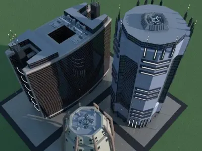 SpiderWare City Block 3D model 3