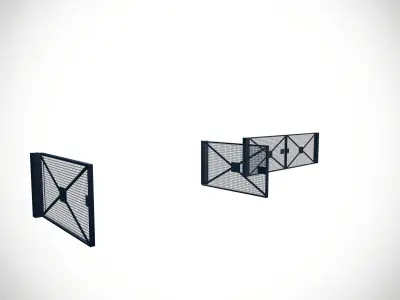 entrance gate  Low-poly 3D model