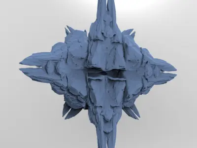 Alien Mothership rock shard 3 3D model