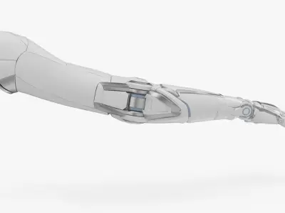 Cyborg female arm 3D model