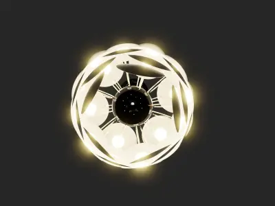 Pinecone Chandelier 3D model