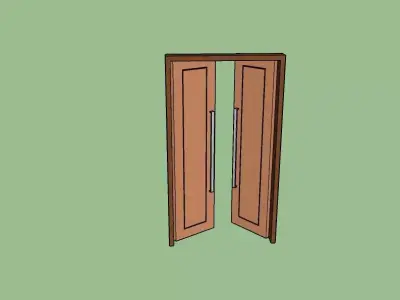 Doors wooden door 3D model