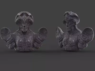Gate keeper bust sculpt 3D print model