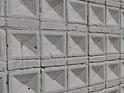 Concrete wall  3D model