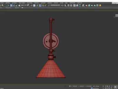 Ellerbeck Swing Arm Wall Sconce Low-poly 3D model