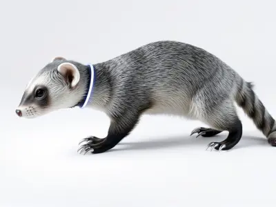 CyberClaw Ferret Tech Accessory model pack Low-poly 3D model