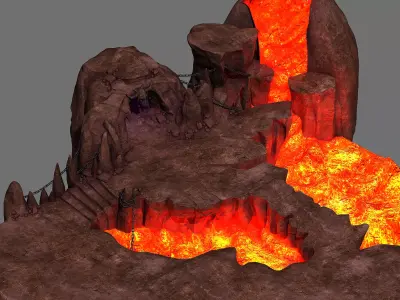 Magic City - Magma Stone 32 3D model