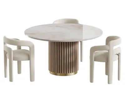 Dining table HAMBURG 3D model
