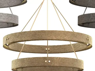 VOUVRAY TWO-TIER ROUND CHANDELIER 60 3D model