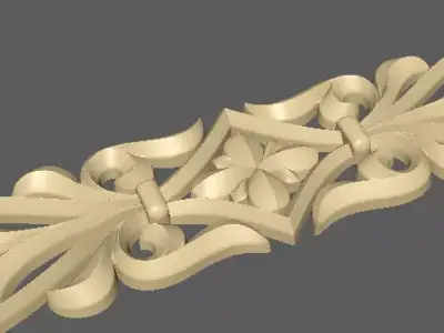 Central decor ornament for furniture 3D model 1093