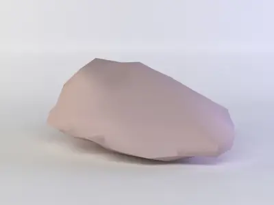 Pink rock1 Low-poly 3D model