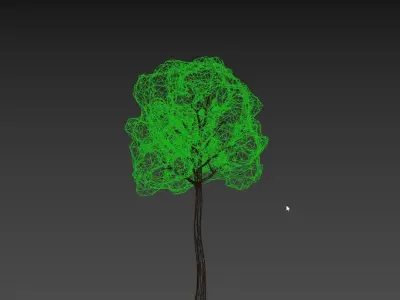 Low Poly Tree Stylish Low-poly 3D model