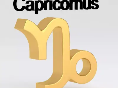 Astrological Sign capricornus 3D model