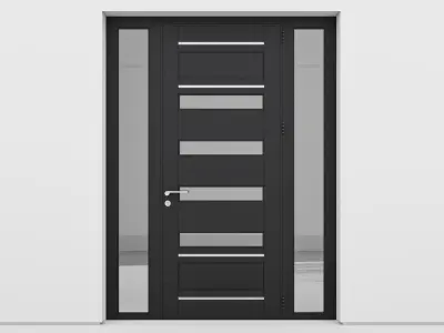 Aluminium door 149 3D model