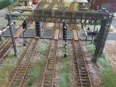 H0 scale PKP Signal Bridge 185mm width - FDM 3D print model