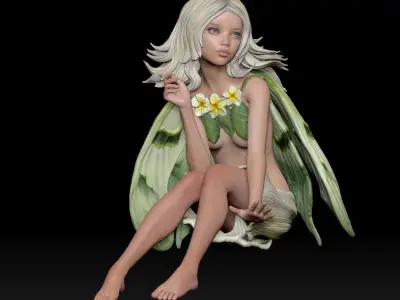 Fairy girls 3D print model