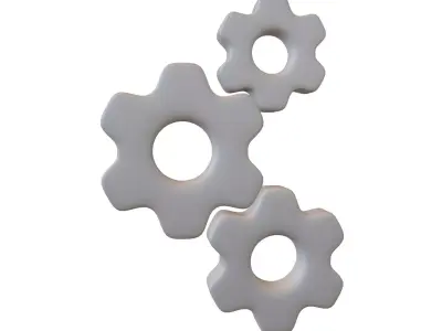 Setting Symbol v3 002 Low-poly 3D model