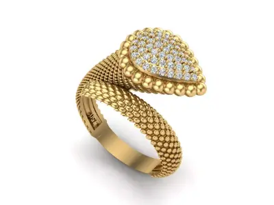 Boucheron ring 3D print model