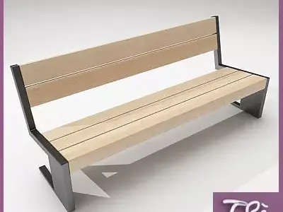 BENCH TEAK 2 3D model