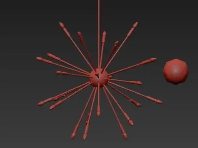 Satellite Chandelier 3D model