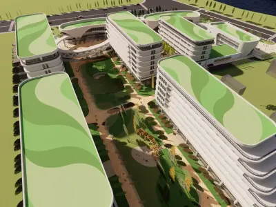 Homes and care center -A15 3D model