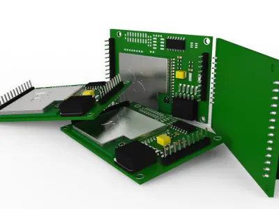 Electrical PCB Free 3D model