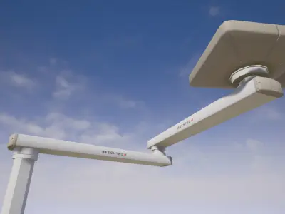 Operating Room Electronics and Lighting System Low-poly 3D model