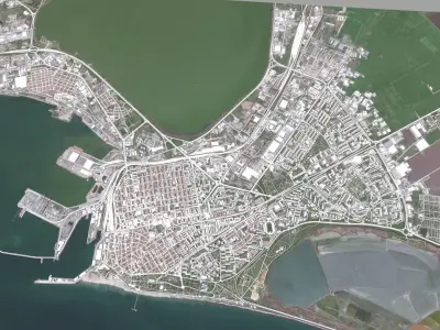 Cityscape Burgas Bulgaria 3D model