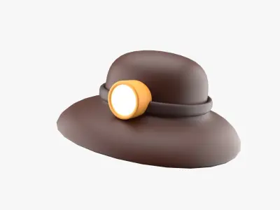 Travelling Hat 3D model